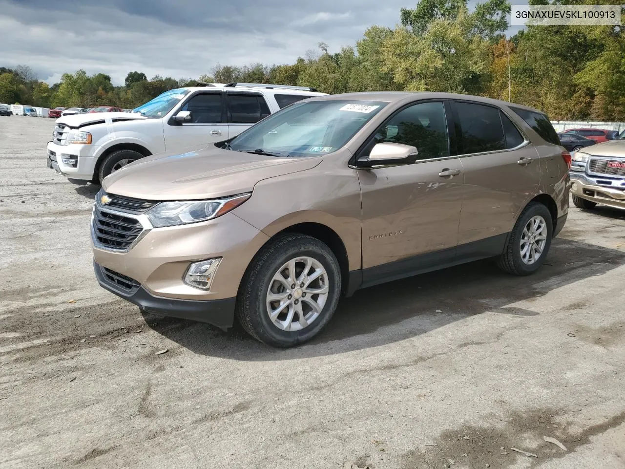 2019 Chevrolet Equinox Lt VIN: 3GNAXUEV5KL100913 Lot: 72577024