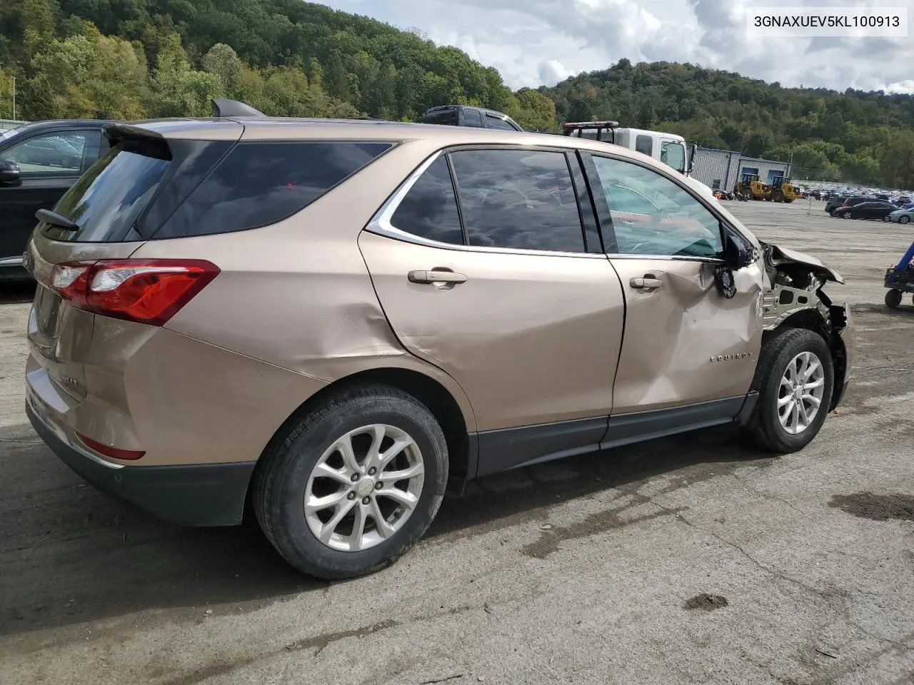 2019 Chevrolet Equinox Lt VIN: 3GNAXUEV5KL100913 Lot: 72577024