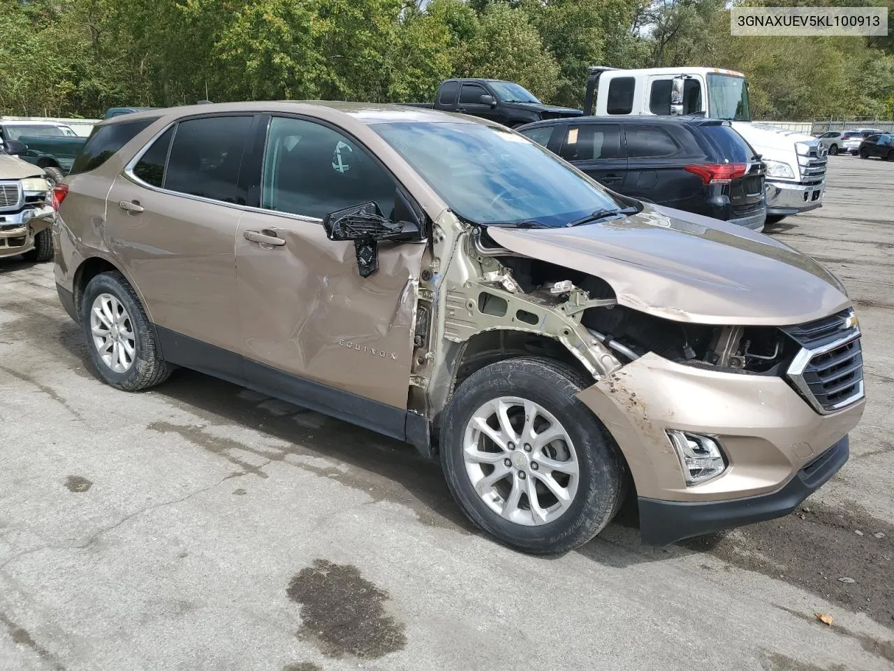 2019 Chevrolet Equinox Lt VIN: 3GNAXUEV5KL100913 Lot: 72577024