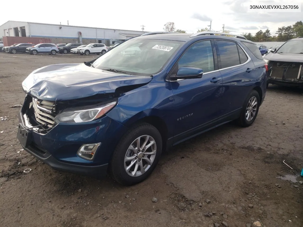 2019 Chevrolet Equinox Lt VIN: 3GNAXUEVXKL267056 Lot: 72620874