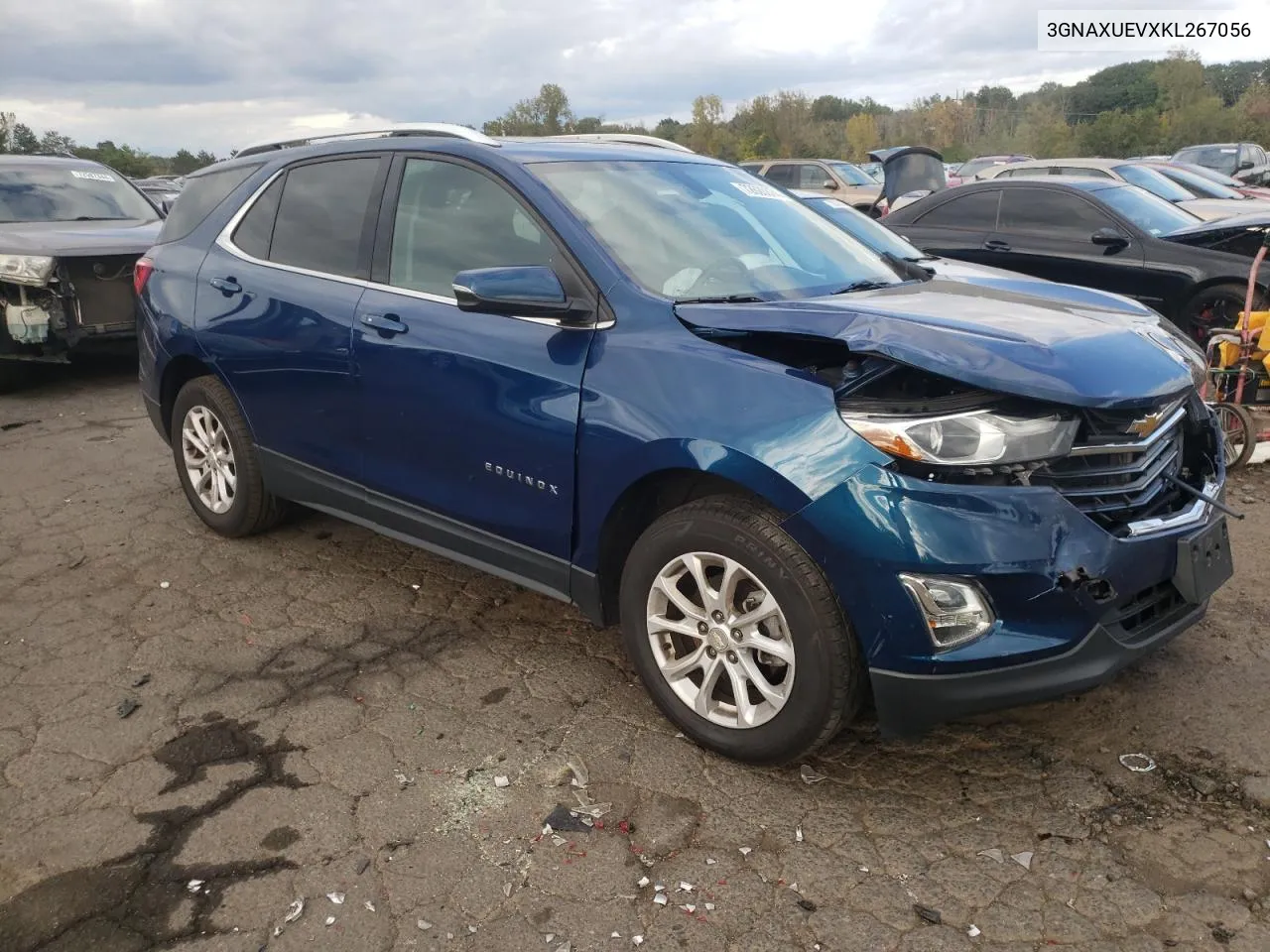 2019 Chevrolet Equinox Lt VIN: 3GNAXUEVXKL267056 Lot: 72620874