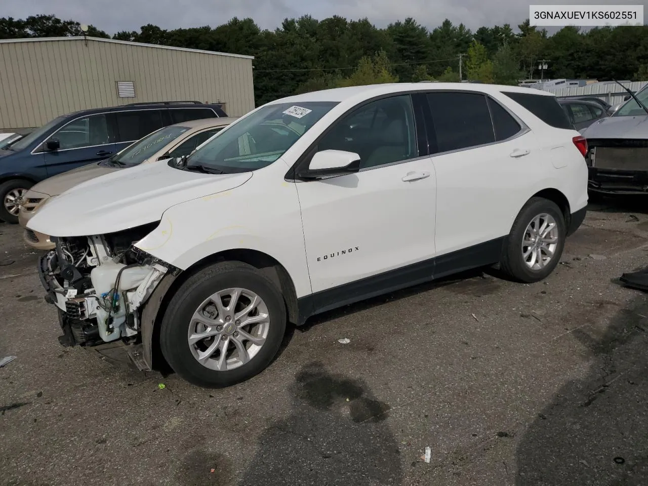 2019 Chevrolet Equinox Lt VIN: 3GNAXUEV1KS602551 Lot: 72691234