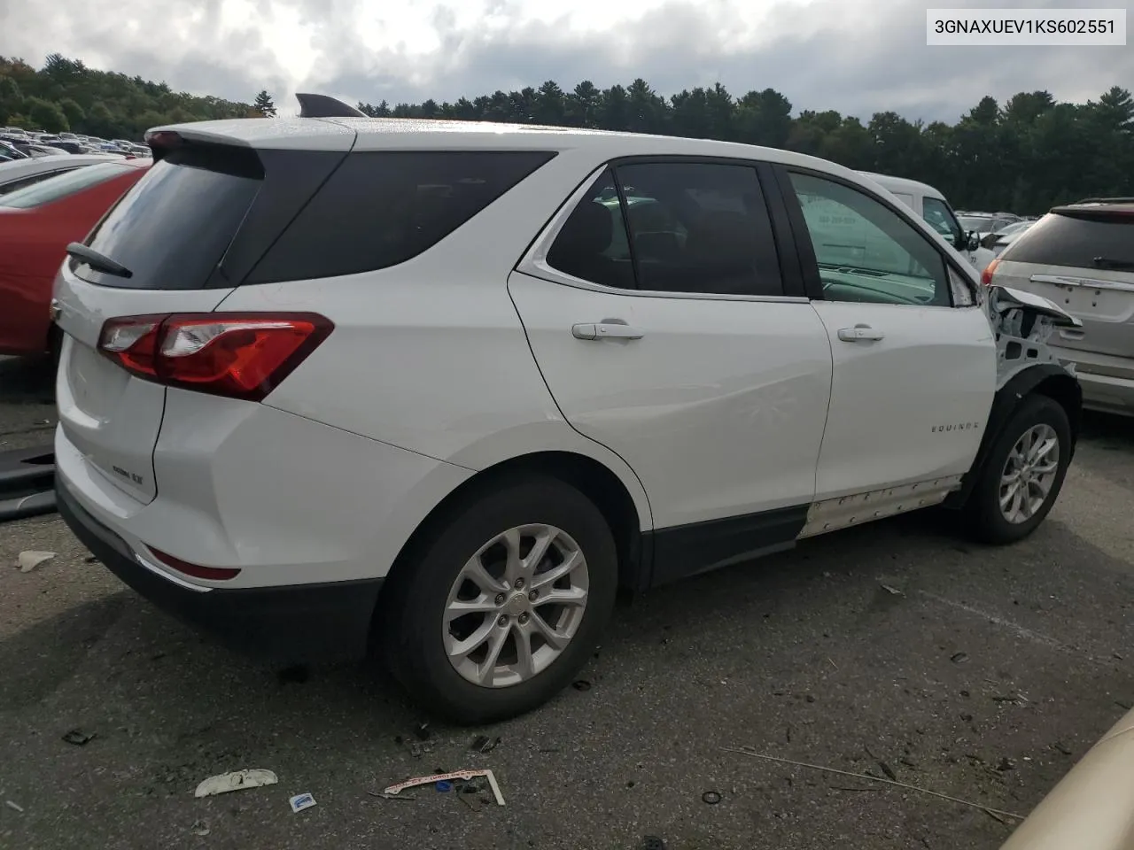 2019 Chevrolet Equinox Lt VIN: 3GNAXUEV1KS602551 Lot: 72691234