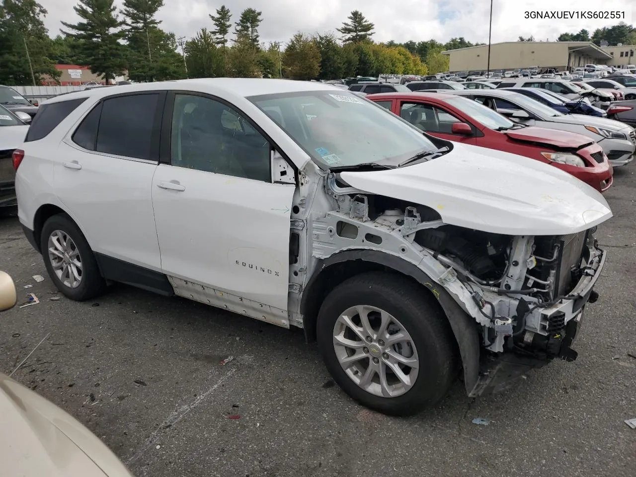 2019 Chevrolet Equinox Lt VIN: 3GNAXUEV1KS602551 Lot: 72691234