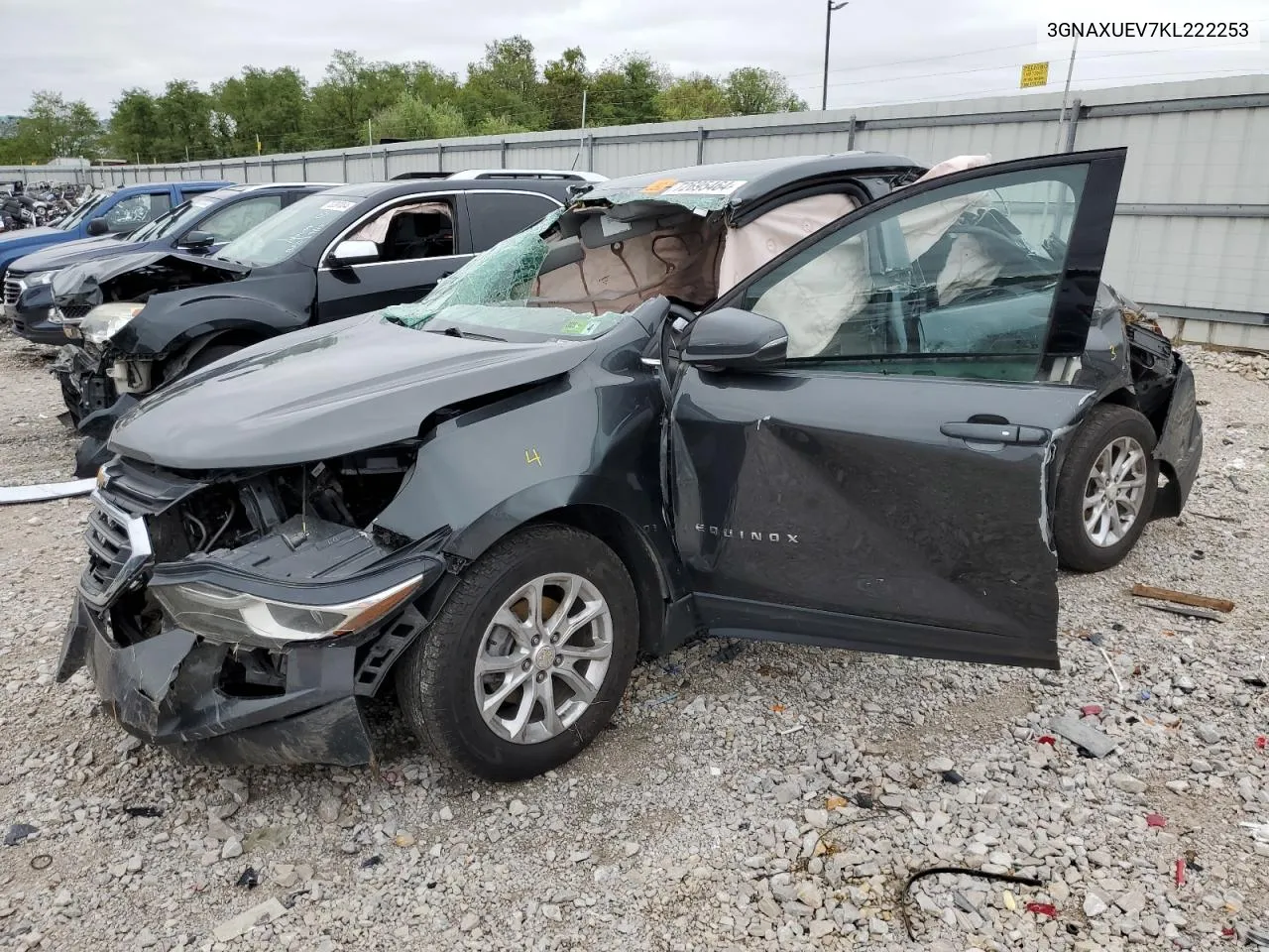 2019 Chevrolet Equinox Lt VIN: 3GNAXUEV7KL222253 Lot: 72695464