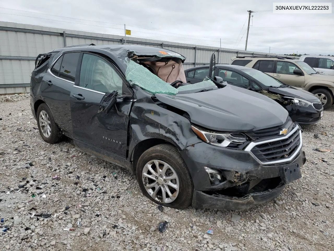 2019 Chevrolet Equinox Lt VIN: 3GNAXUEV7KL222253 Lot: 72695464