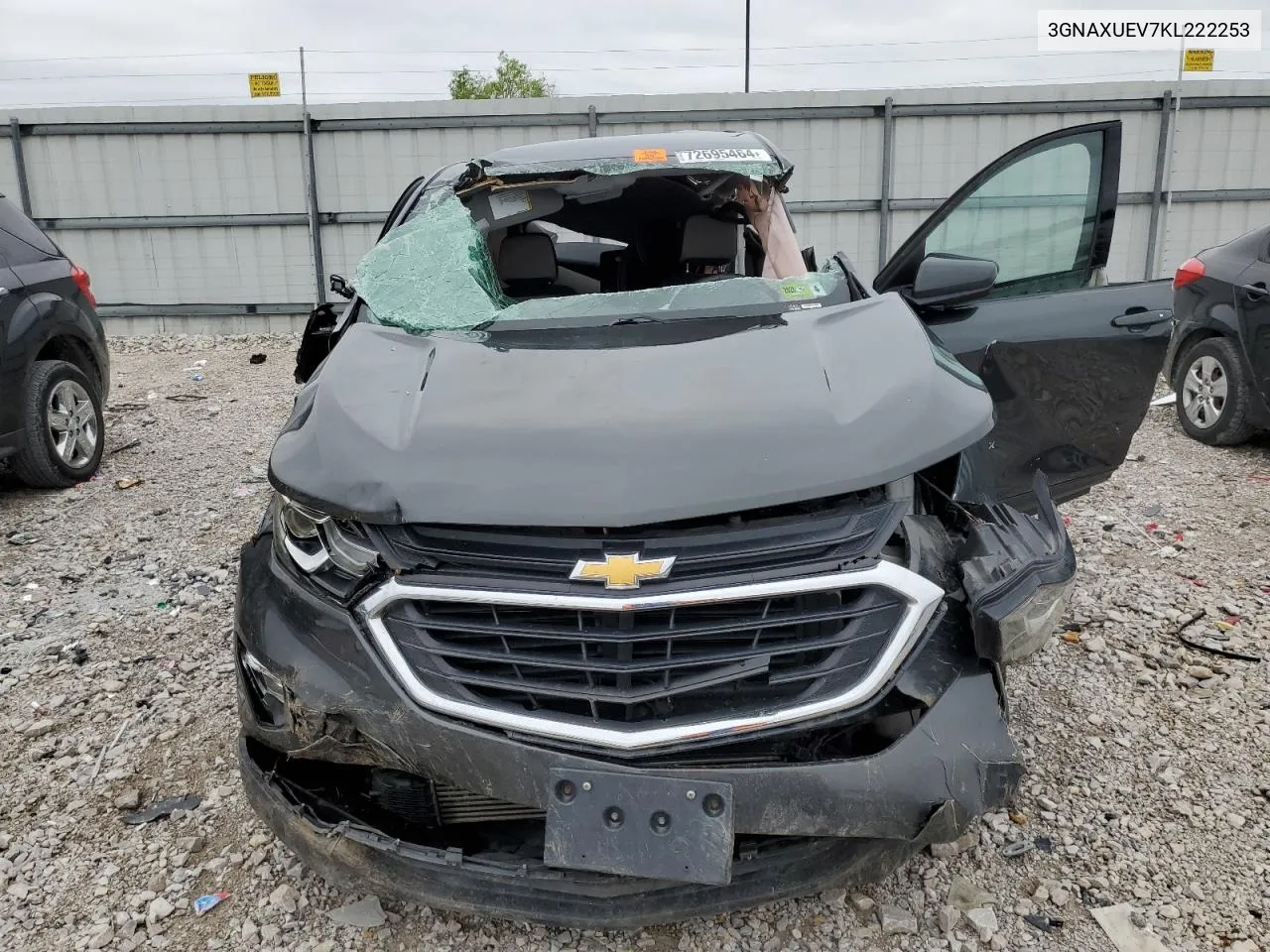 2019 Chevrolet Equinox Lt VIN: 3GNAXUEV7KL222253 Lot: 72695464