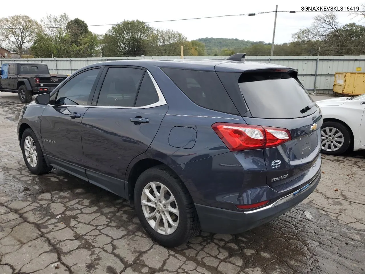 2019 Chevrolet Equinox Lt VIN: 3GNAXKEV8KL316419 Lot: 72710604