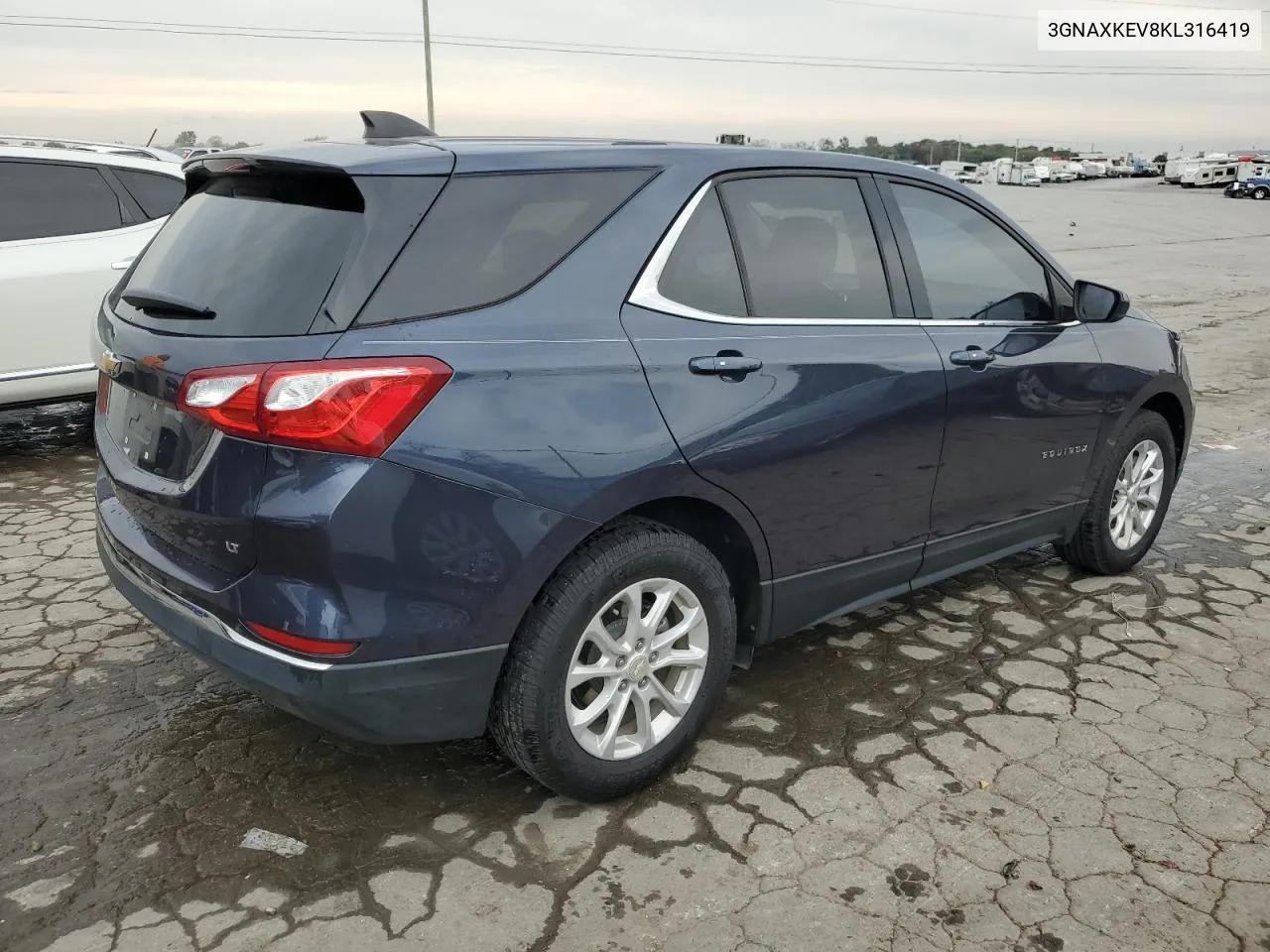 2019 Chevrolet Equinox Lt VIN: 3GNAXKEV8KL316419 Lot: 72710604