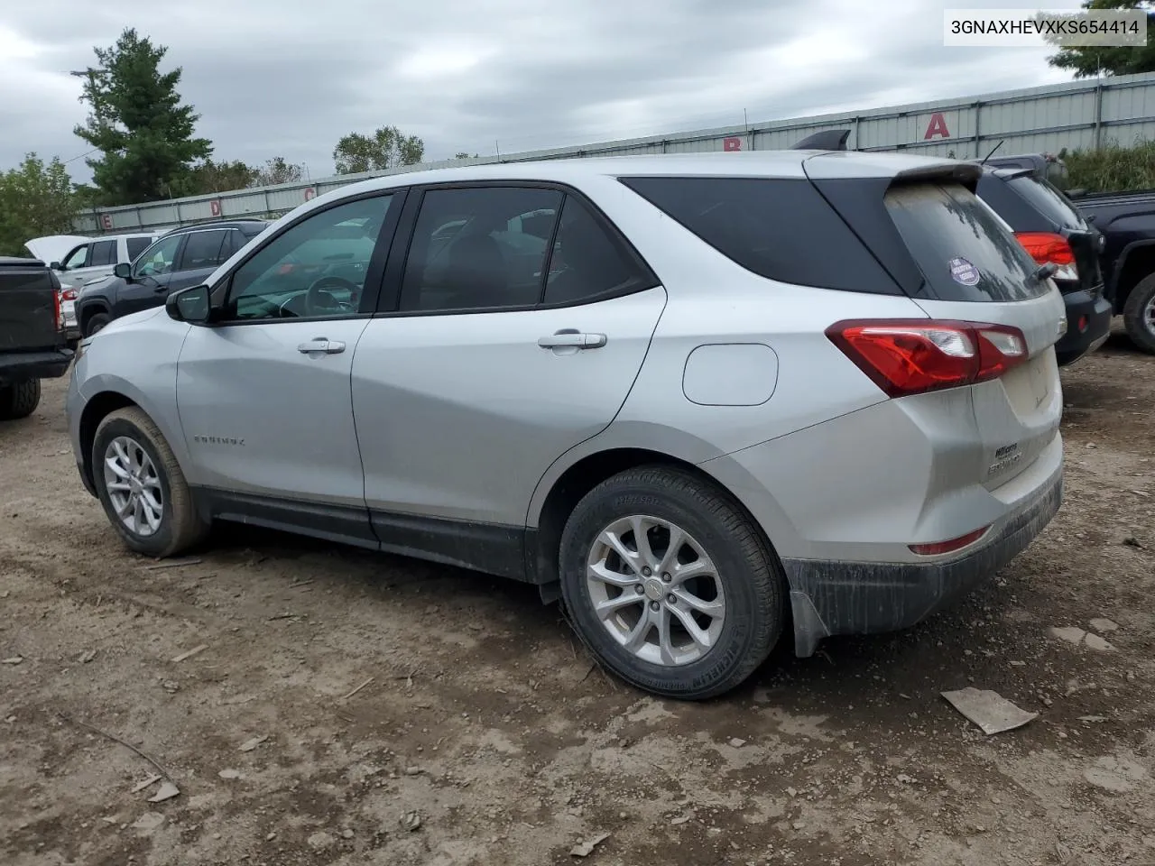 2019 Chevrolet Equinox Ls VIN: 3GNAXHEVXKS654414 Lot: 72742754