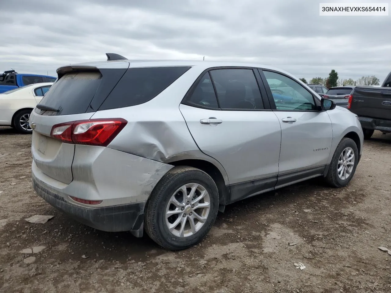 2019 Chevrolet Equinox Ls VIN: 3GNAXHEVXKS654414 Lot: 72742754