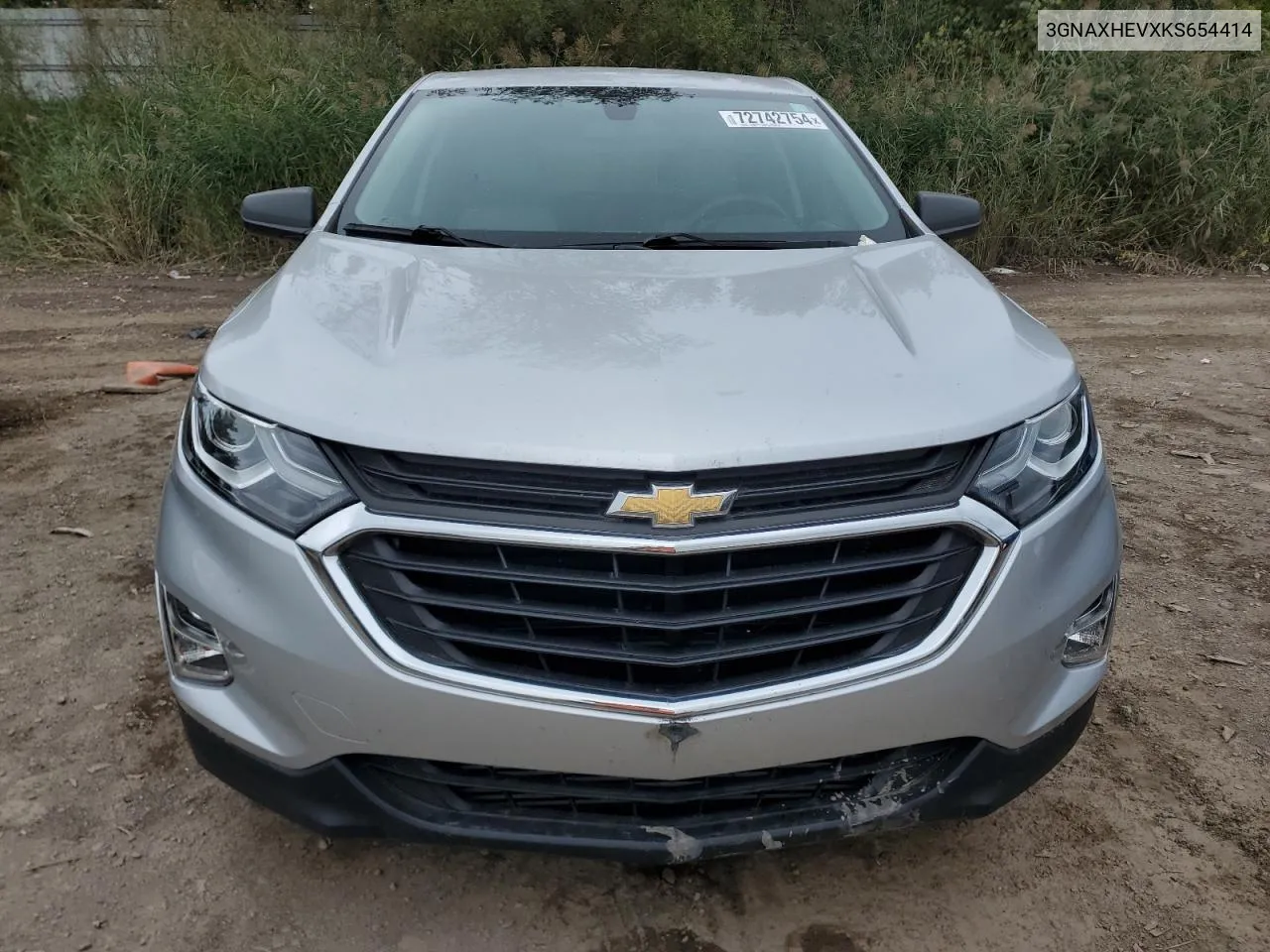 2019 Chevrolet Equinox Ls VIN: 3GNAXHEVXKS654414 Lot: 72742754