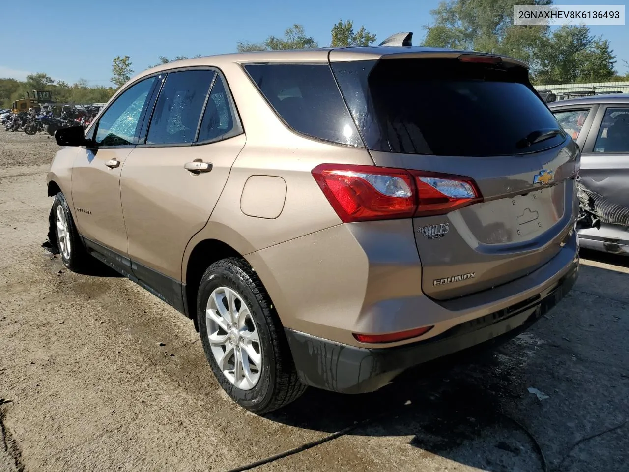 2GNAXHEV8K6136493 2019 Chevrolet Equinox Ls