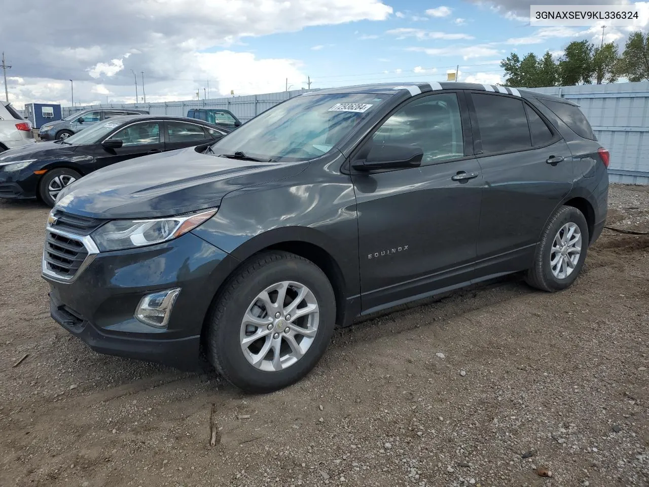 2019 Chevrolet Equinox Ls VIN: 3GNAXSEV9KL336324 Lot: 72936284