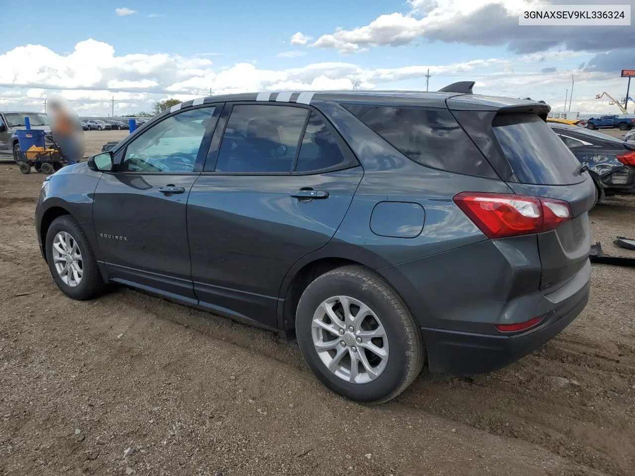 2019 Chevrolet Equinox Ls VIN: 3GNAXSEV9KL336324 Lot: 72936284