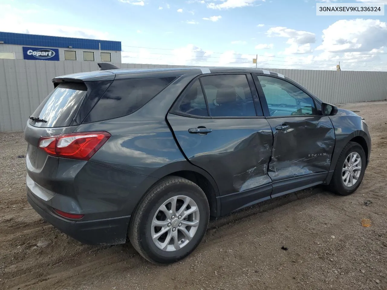 2019 Chevrolet Equinox Ls VIN: 3GNAXSEV9KL336324 Lot: 72936284