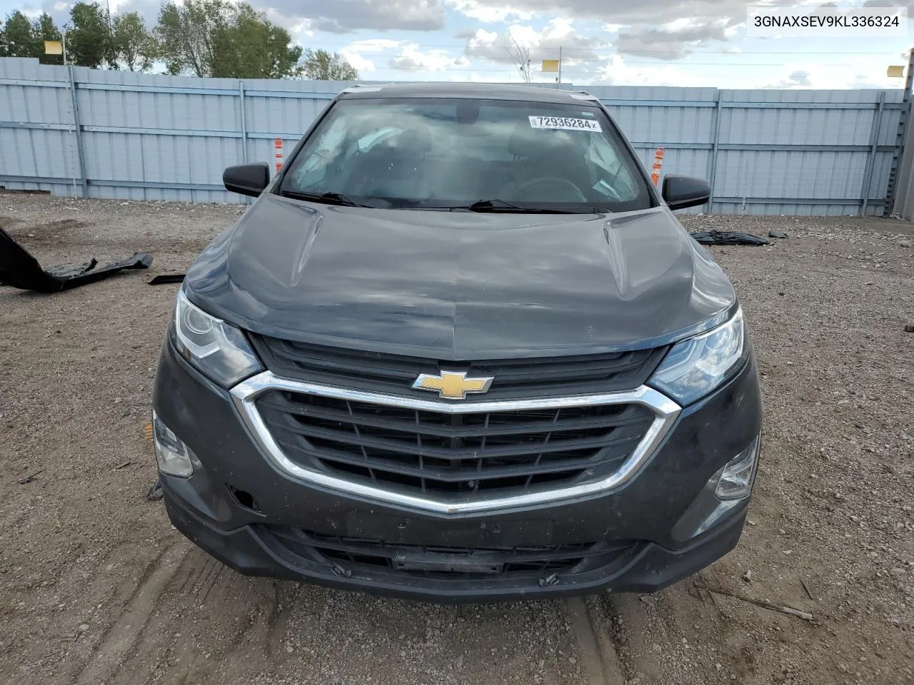 2019 Chevrolet Equinox Ls VIN: 3GNAXSEV9KL336324 Lot: 72936284