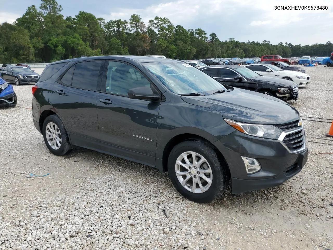 2019 Chevrolet Equinox Ls VIN: 3GNAXHEV0KS678480 Lot: 73004714