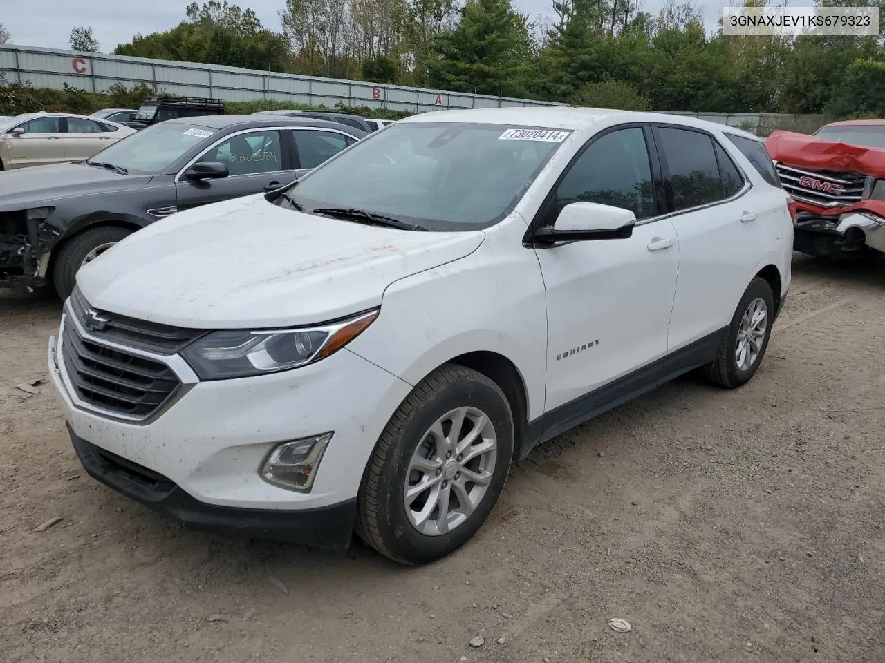 2019 Chevrolet Equinox Lt VIN: 3GNAXJEV1KS679323 Lot: 73020414