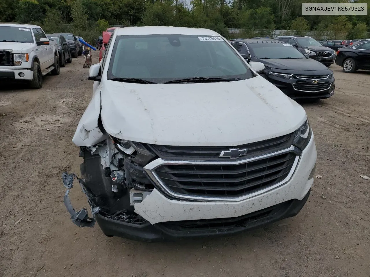 2019 Chevrolet Equinox Lt VIN: 3GNAXJEV1KS679323 Lot: 73020414