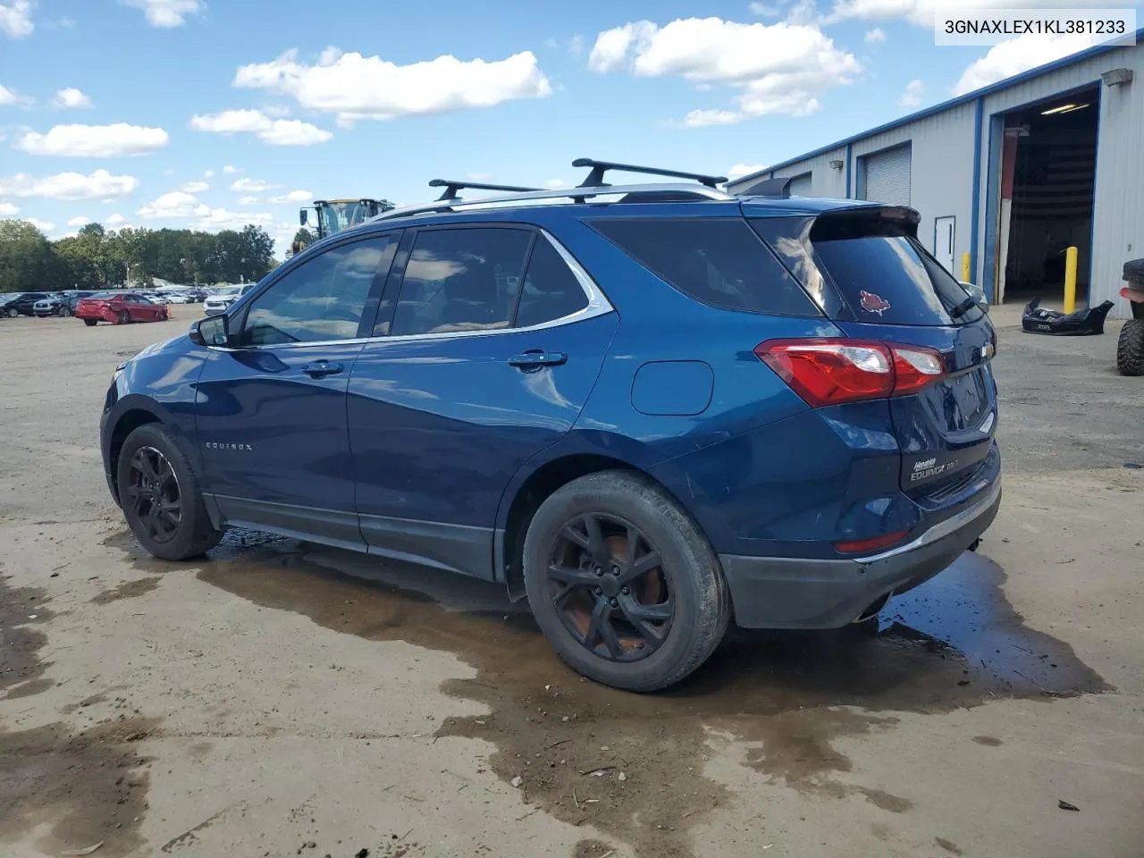 2019 Chevrolet Equinox Lt VIN: 3GNAXLEX1KL381233 Lot: 73130144