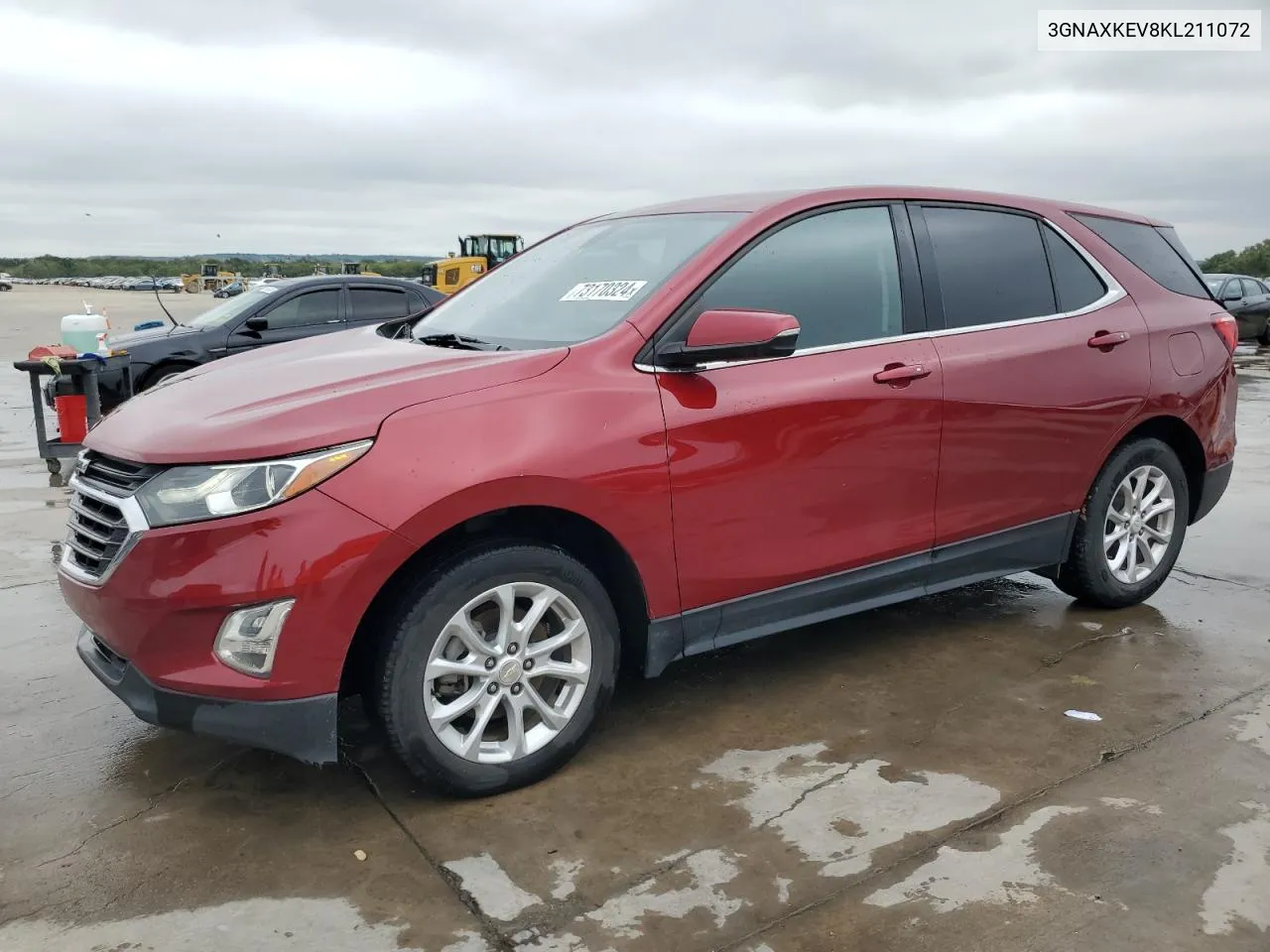 2019 Chevrolet Equinox Lt VIN: 3GNAXKEV8KL211072 Lot: 73170324