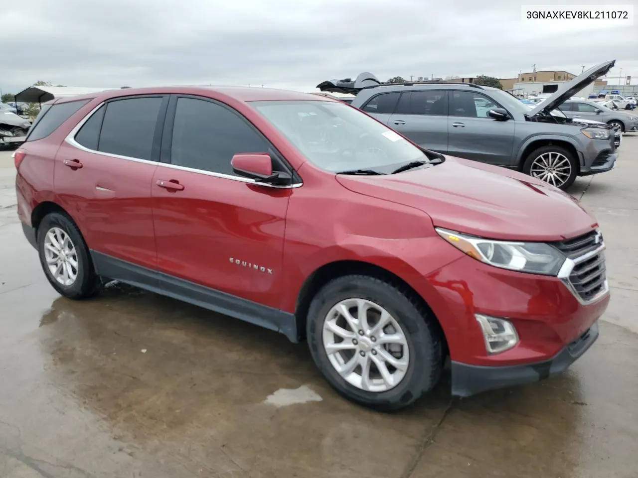 2019 Chevrolet Equinox Lt VIN: 3GNAXKEV8KL211072 Lot: 73170324