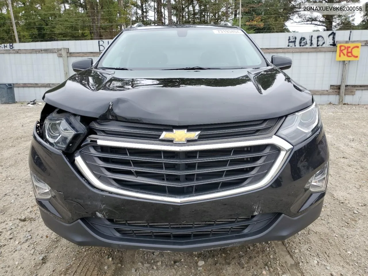 2019 Chevrolet Equinox Lt VIN: 2GNAXUEV8K6200055 Lot: 73193404