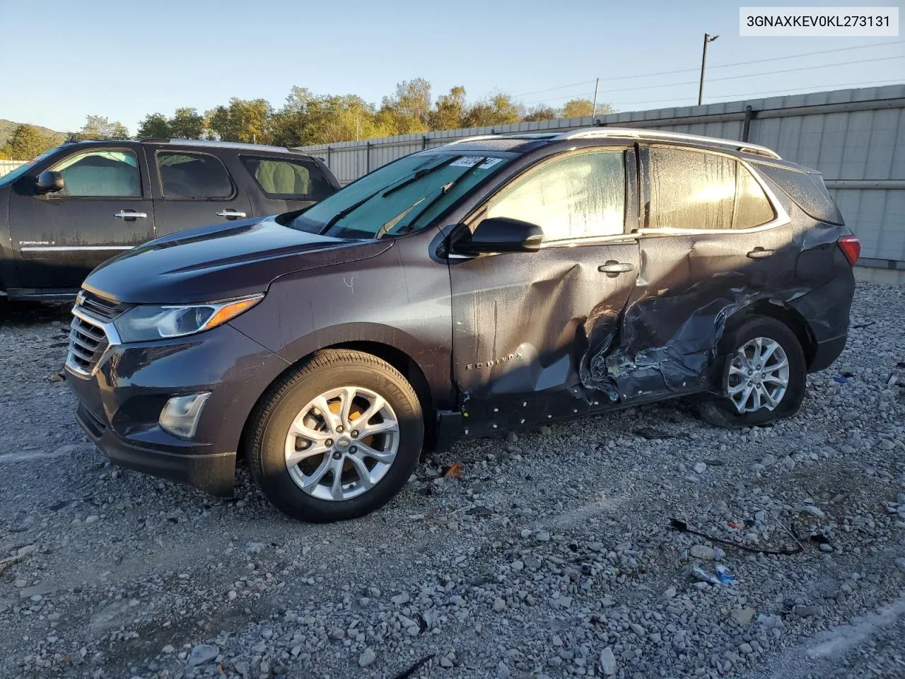 2019 Chevrolet Equinox Lt VIN: 3GNAXKEV0KL273131 Lot: 73204444