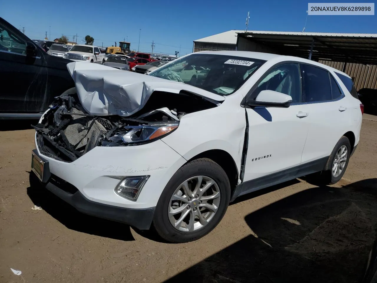 2019 Chevrolet Equinox Lt VIN: 2GNAXUEV8K6289898 Lot: 73232704