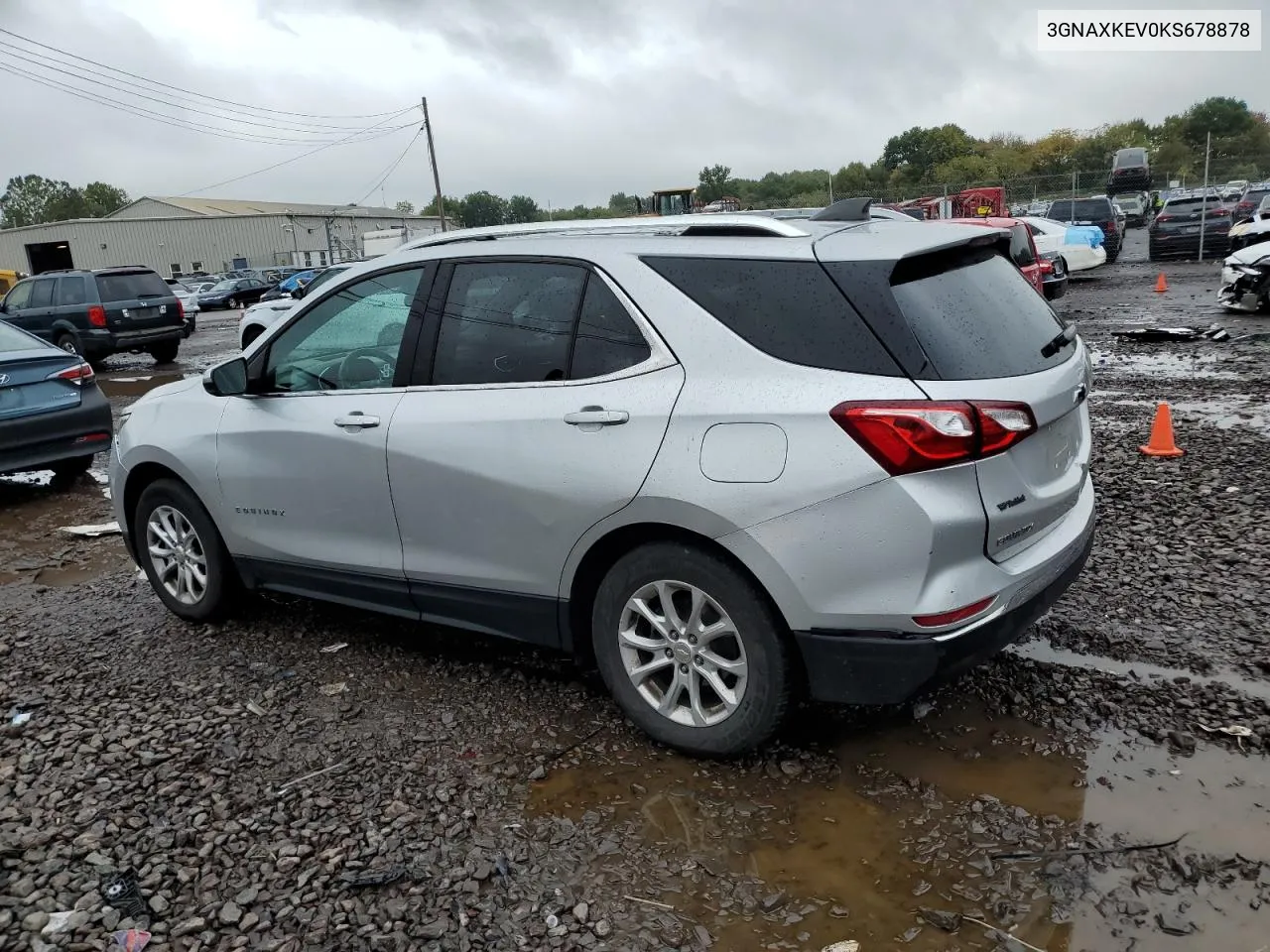 2019 Chevrolet Equinox Lt VIN: 3GNAXKEV0KS678878 Lot: 73280994