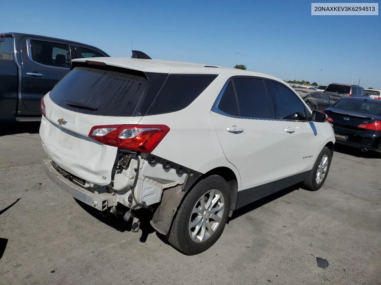 2019 Chevrolet Equinox Lt VIN: 2GNAXKEV3K6294513 Lot: 73402424