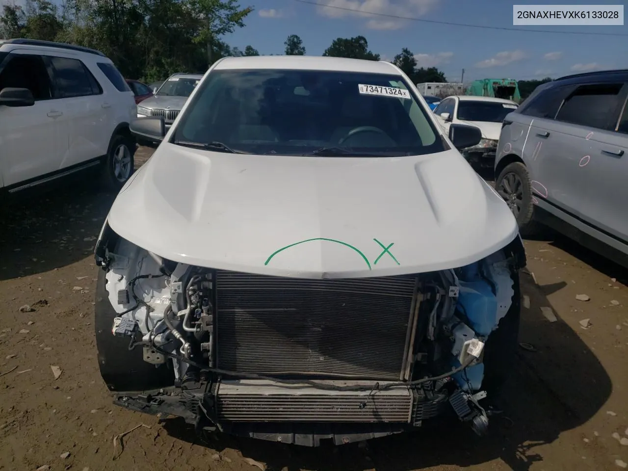 2019 Chevrolet Equinox Ls VIN: 2GNAXHEVXK6133028 Lot: 73471324