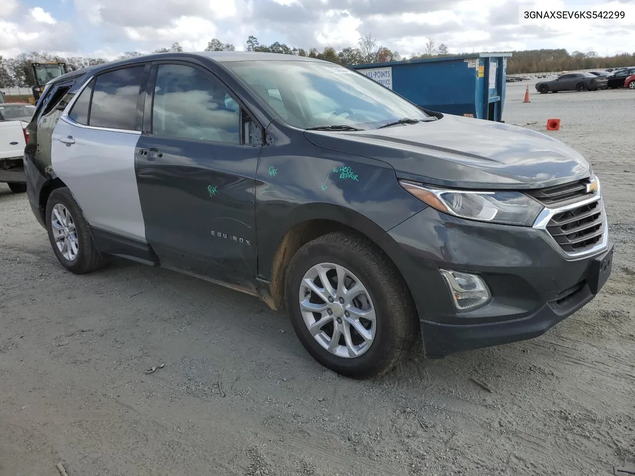 2019 Chevrolet Equinox Ls VIN: 3GNAXSEV6KS542299 Lot: 73545044