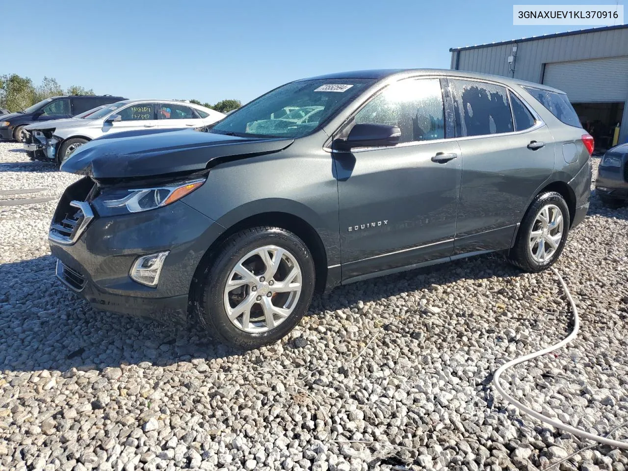 2019 Chevrolet Equinox Lt VIN: 3GNAXUEV1KL370916 Lot: 73552594