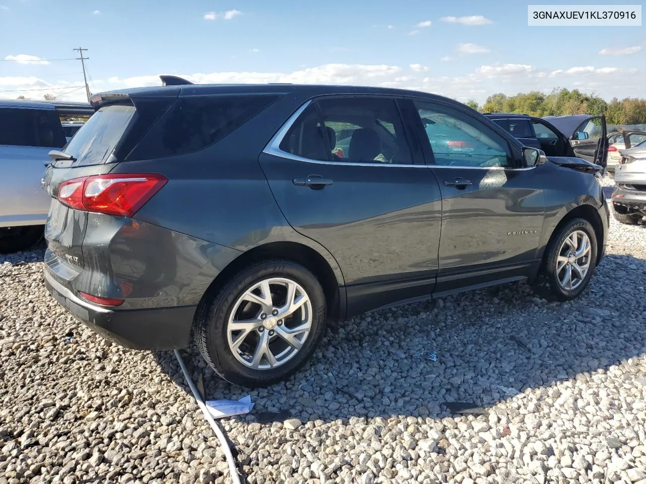 2019 Chevrolet Equinox Lt VIN: 3GNAXUEV1KL370916 Lot: 73552594