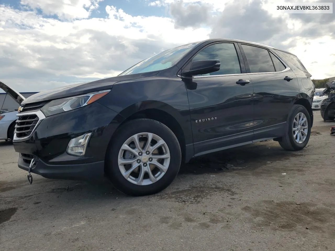 2019 Chevrolet Equinox Lt VIN: 3GNAXJEV8KL363833 Lot: 73580734