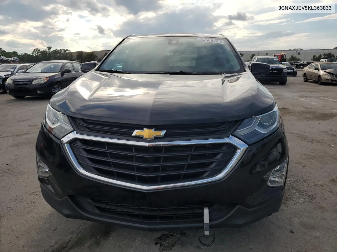 2019 Chevrolet Equinox Lt VIN: 3GNAXJEV8KL363833 Lot: 73580734