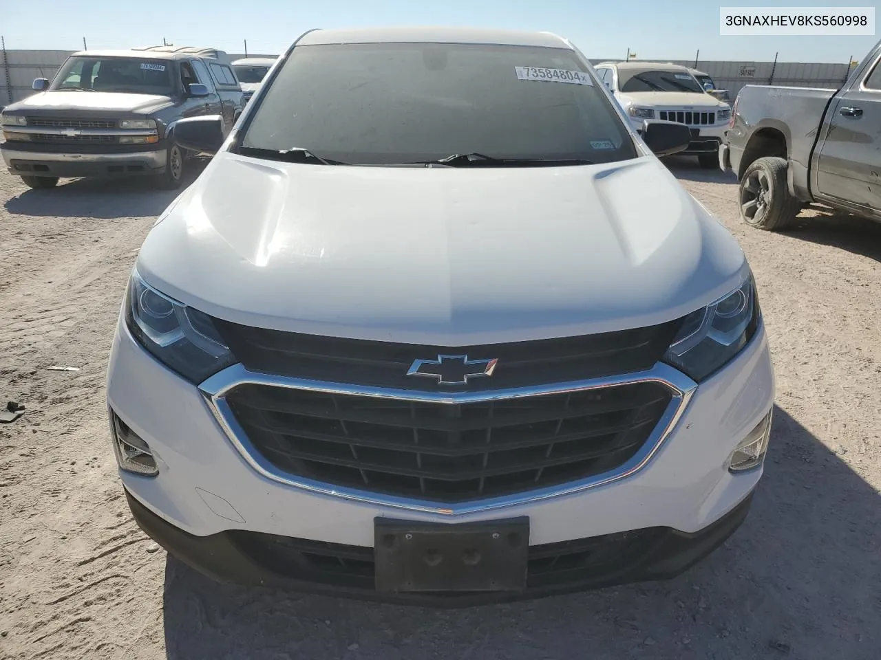 2019 Chevrolet Equinox Ls VIN: 3GNAXHEV8KS560998 Lot: 73584804