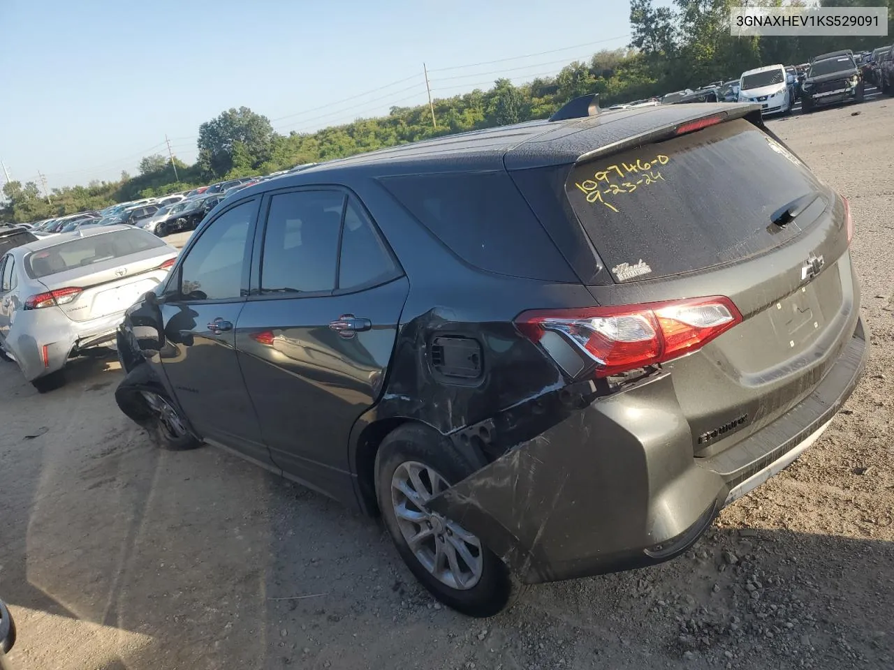 2019 Chevrolet Equinox Ls VIN: 3GNAXHEV1KS529091 Lot: 73596764