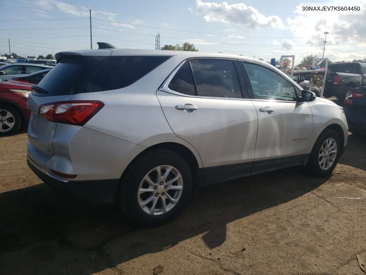 2019 Chevrolet Equinox Lt VIN: 3GNAXJEV7KS604450 Lot: 73665784