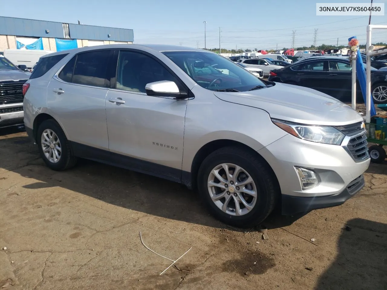 2019 Chevrolet Equinox Lt VIN: 3GNAXJEV7KS604450 Lot: 73665784