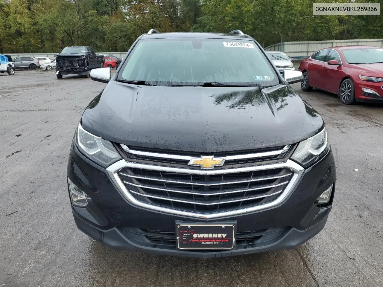 2019 Chevrolet Equinox Premier VIN: 3GNAXNEV8KL259866 Lot: 73694574