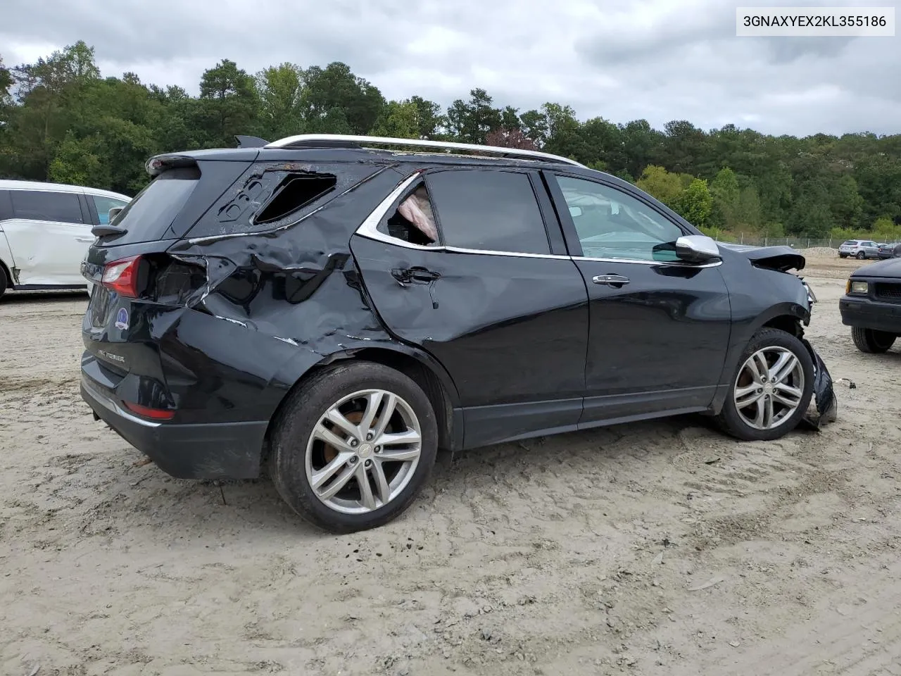 2019 Chevrolet Equinox Premier VIN: 3GNAXYEX2KL355186 Lot: 73708194