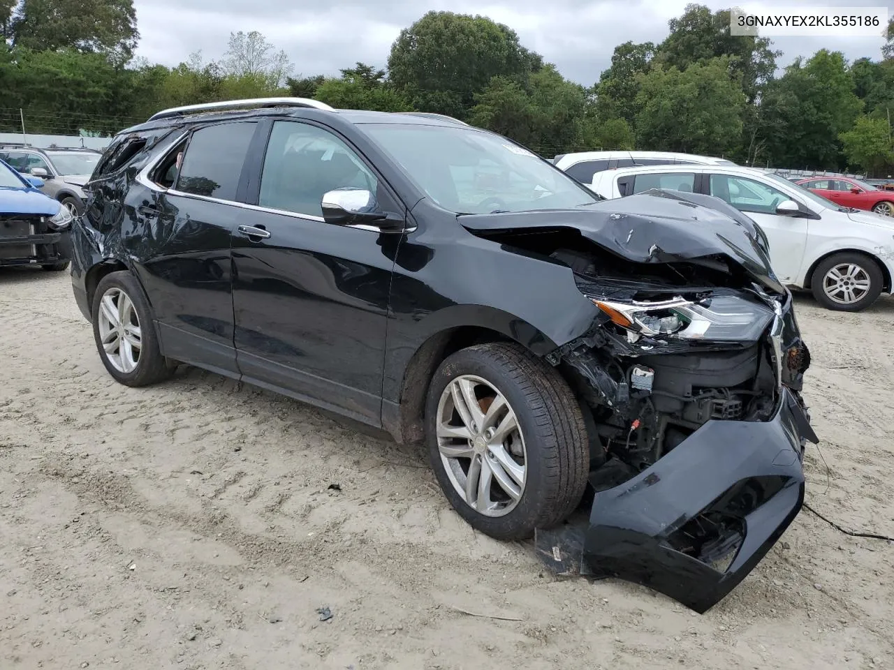 2019 Chevrolet Equinox Premier VIN: 3GNAXYEX2KL355186 Lot: 73708194