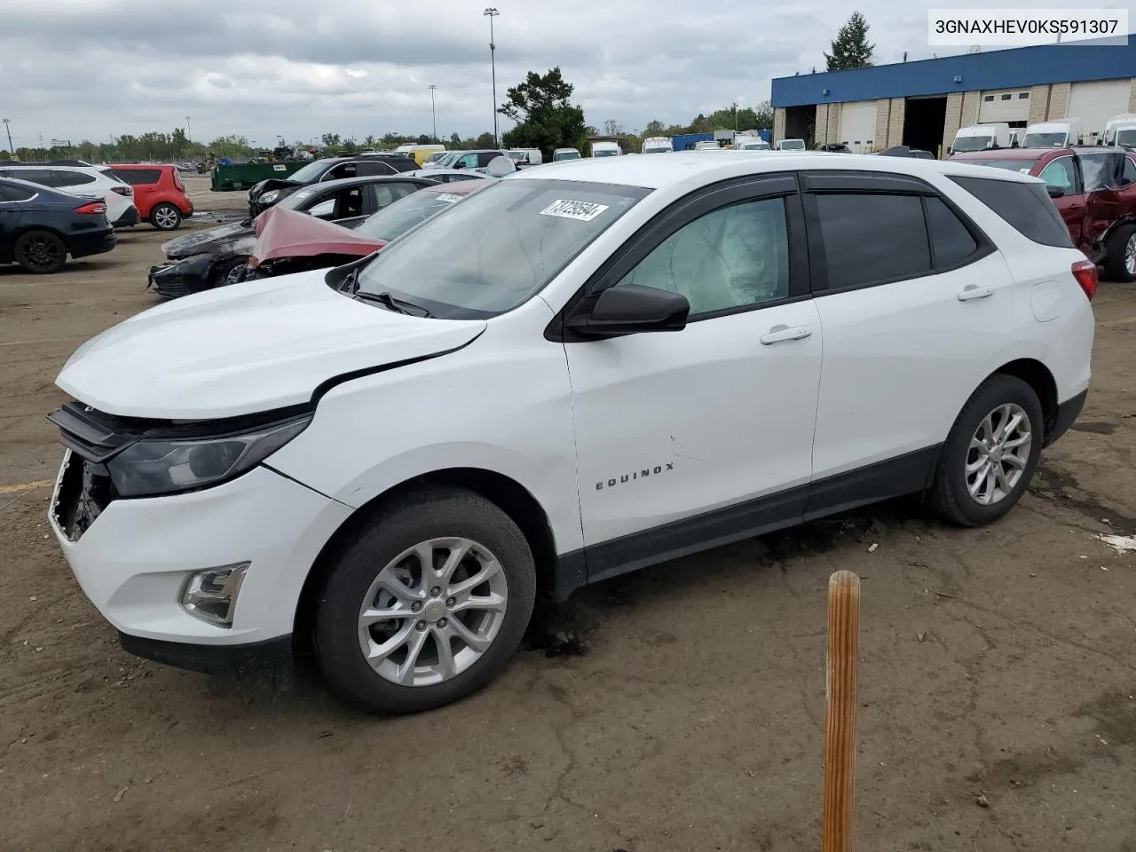 2019 Chevrolet Equinox Ls VIN: 3GNAXHEV0KS591307 Lot: 73729594