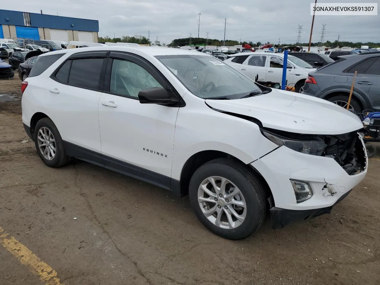 2019 Chevrolet Equinox Ls VIN: 3GNAXHEV0KS591307 Lot: 73729594