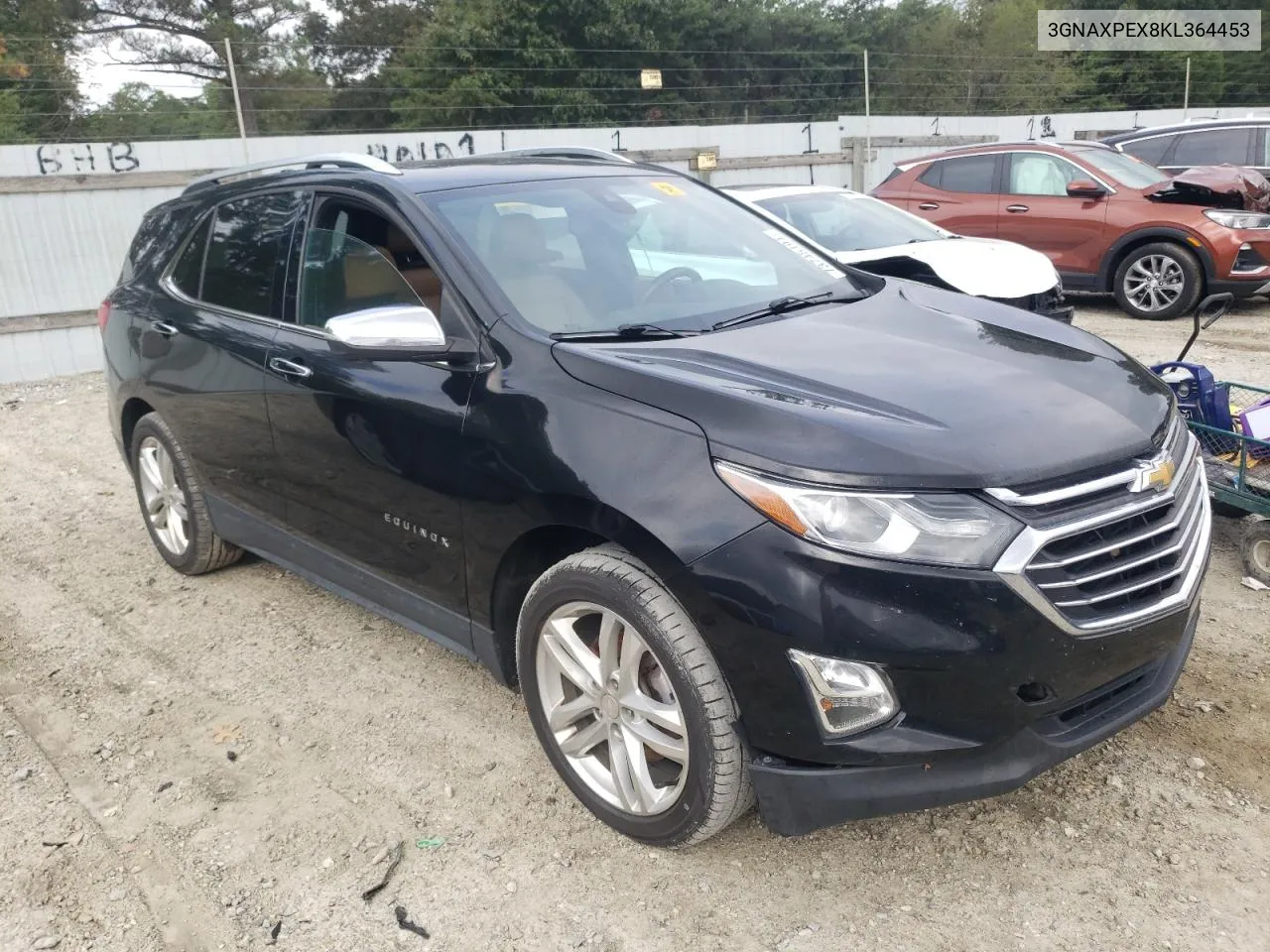 2019 Chevrolet Equinox Premier VIN: 3GNAXPEX8KL364453 Lot: 73745194