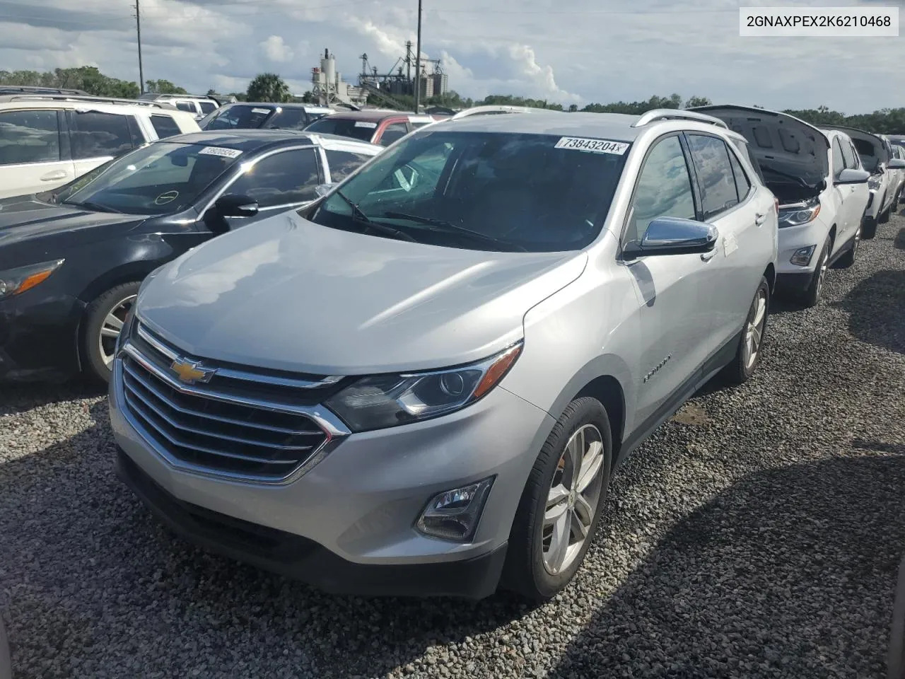 2019 Chevrolet Equinox Premier VIN: 2GNAXPEX2K6210468 Lot: 73843204