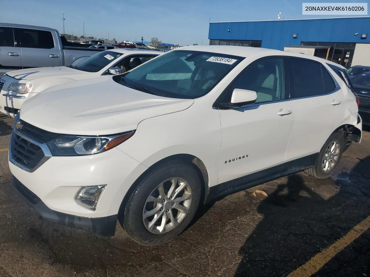 2019 Chevrolet Equinox Lt VIN: 2GNAXKEV4K6160206 Lot: 73938184